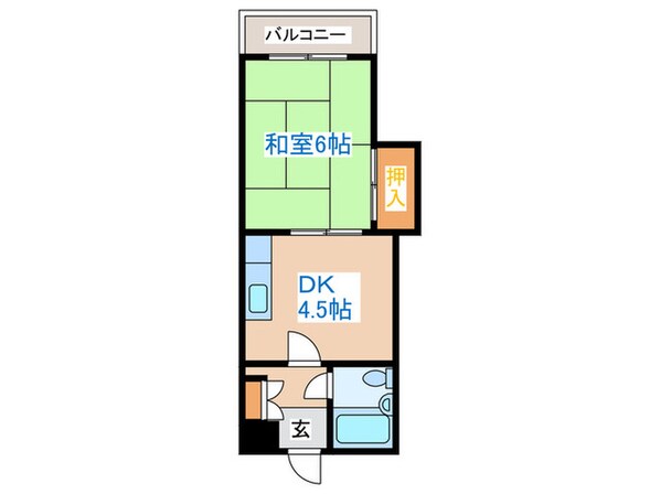 ヒルサイド山の手フラットの物件間取画像